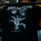 "Jesus Loves You" Black and White T-Shirt