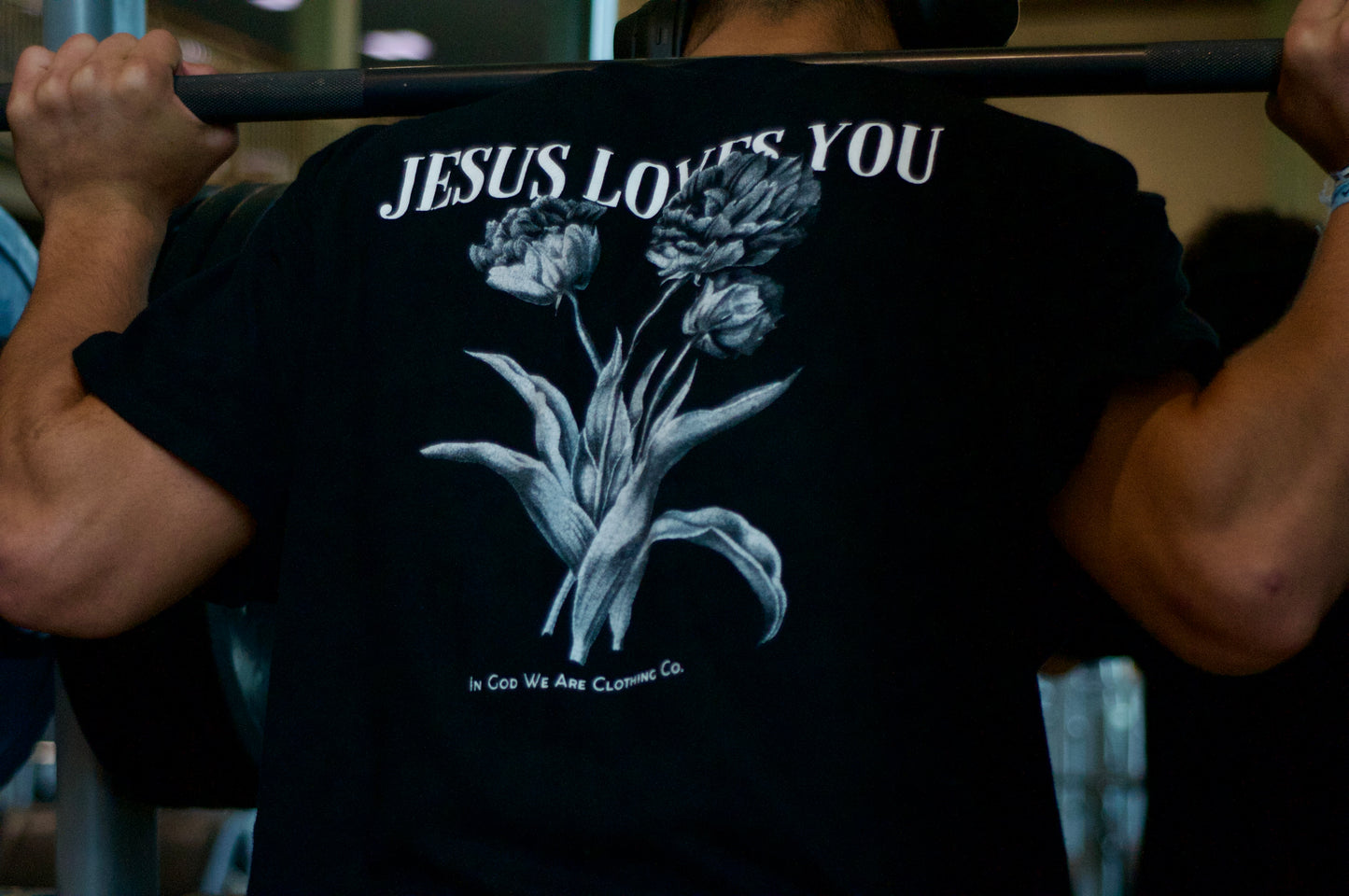 "Jesus Loves You" Black and White T-Shirt