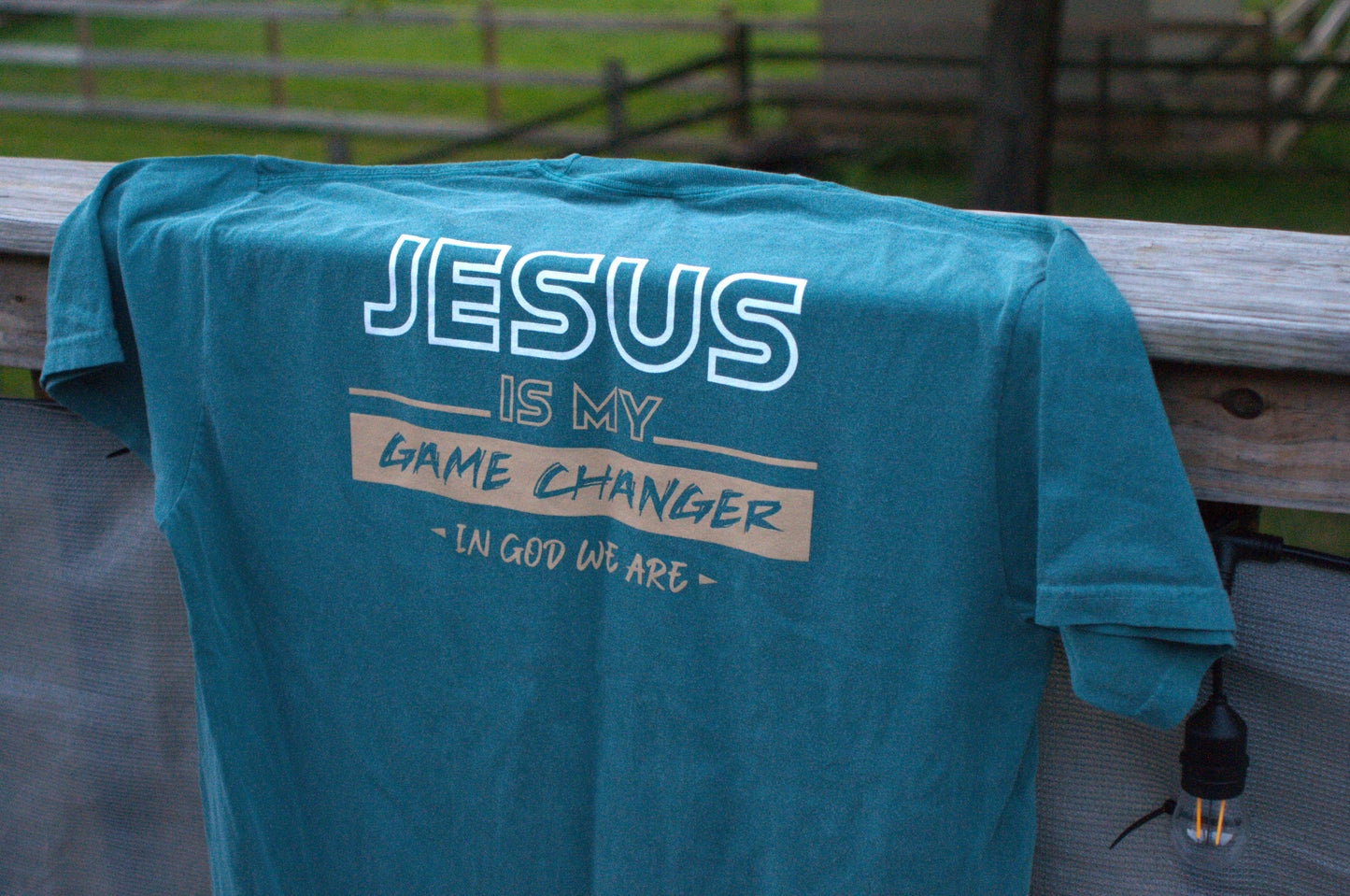 "Jesus Is my Game Changer" - Emerald T-Shirt