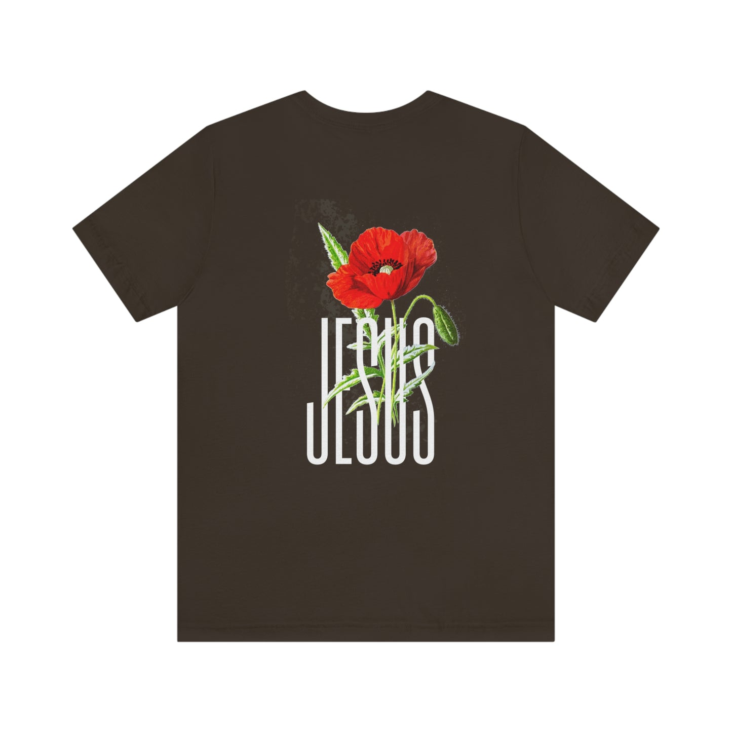 "Jesus" White Letters Unisex Jersey Short Sleeve Tee