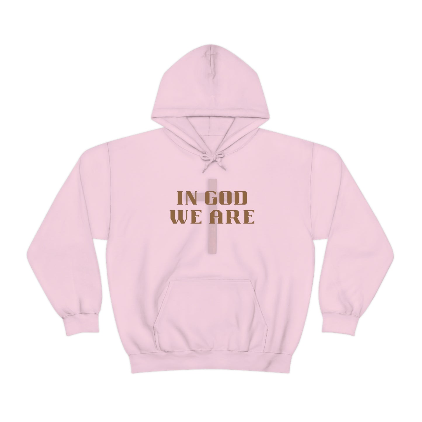 "In God We Are" Brown Unisex Heavy Blend™ Hooded Sweatshirt