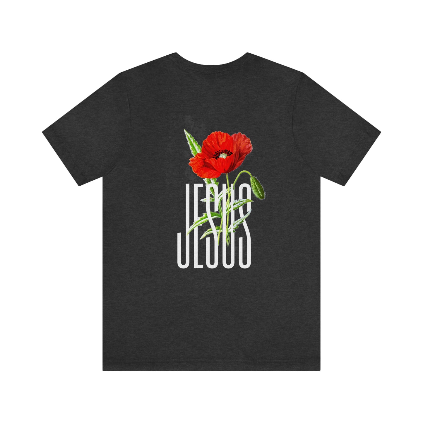 "Jesus" White Letters Unisex Jersey Short Sleeve Tee