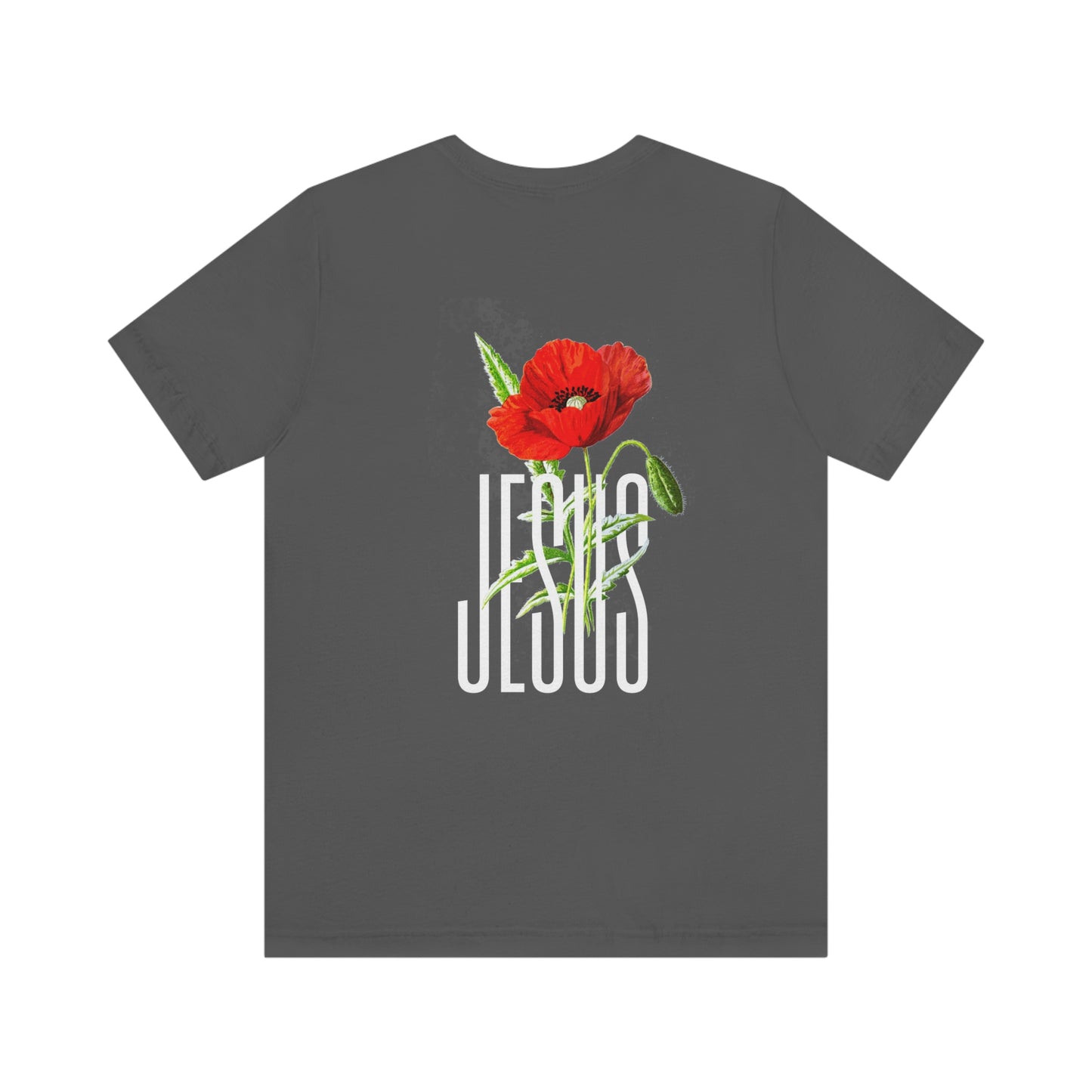 "Jesus" White Letters Unisex Jersey Short Sleeve Tee