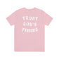 "Trust God's Timing" White Letters Unisex Jersey Short Sleeve Tee