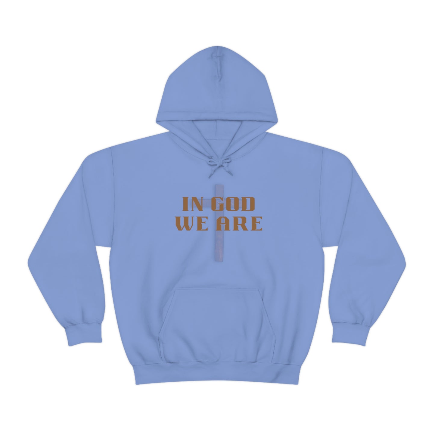 "In God We Are" Brown Unisex Heavy Blend™ Hooded Sweatshirt