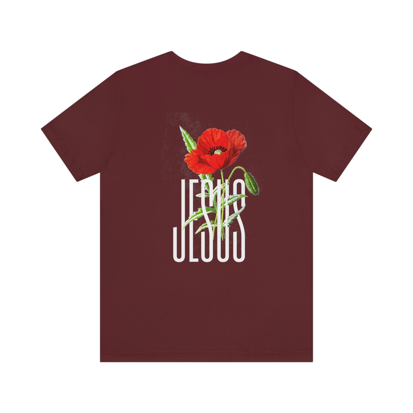 "Jesus" White Letters Unisex Jersey Short Sleeve Tee